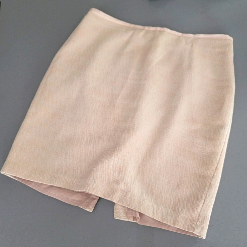 New York & Company | Beige Knee-length Pencil Skirt